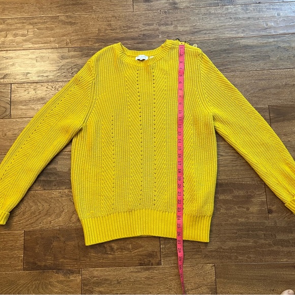 Ted Baker Hendrik Knit Crewneck Sweater in Yellow, Size 4 (Large) - Picture 15 of 16